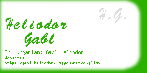 heliodor gabl business card
